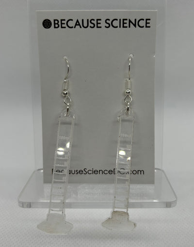 Graduated Cylinder - Acrylic Dangle Earrings