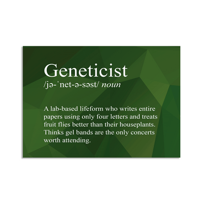 Geneticist Snarky Definition - Vinyl Sticker