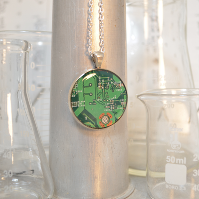 Circuit Board Necklace - Large Size