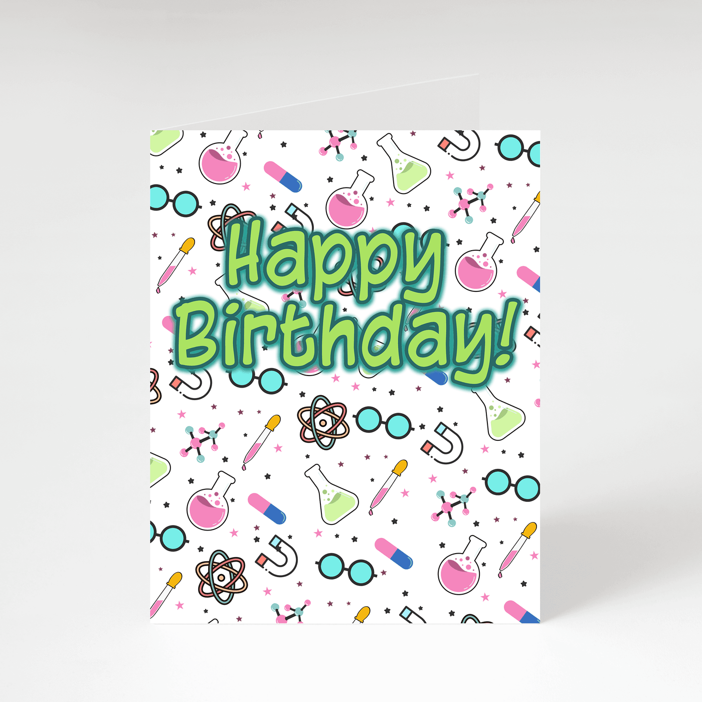 Happy Birthday! science kids - Greeting Card