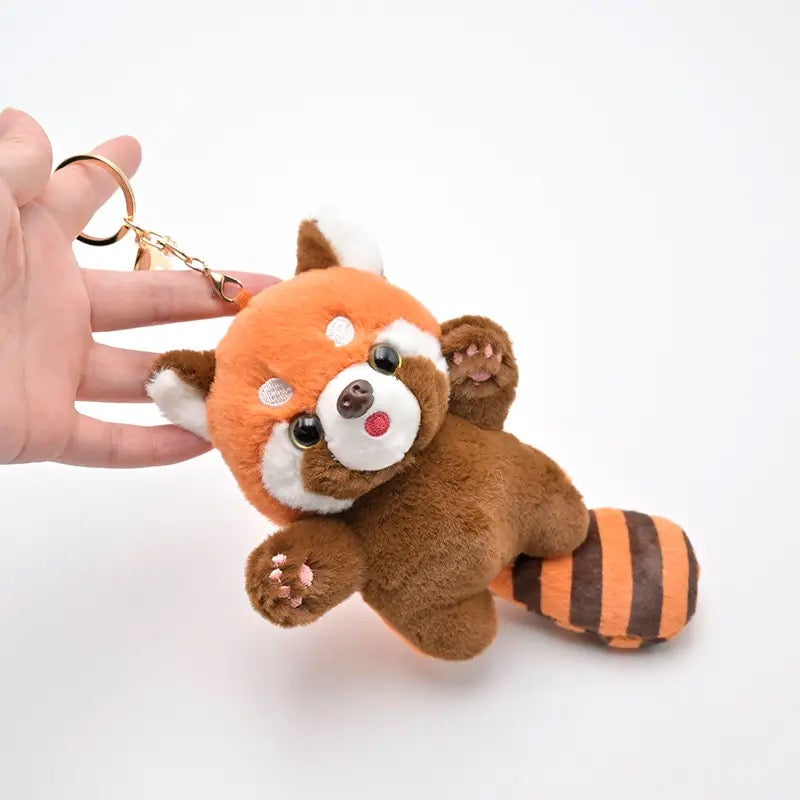 Red Panda Plush Keychain