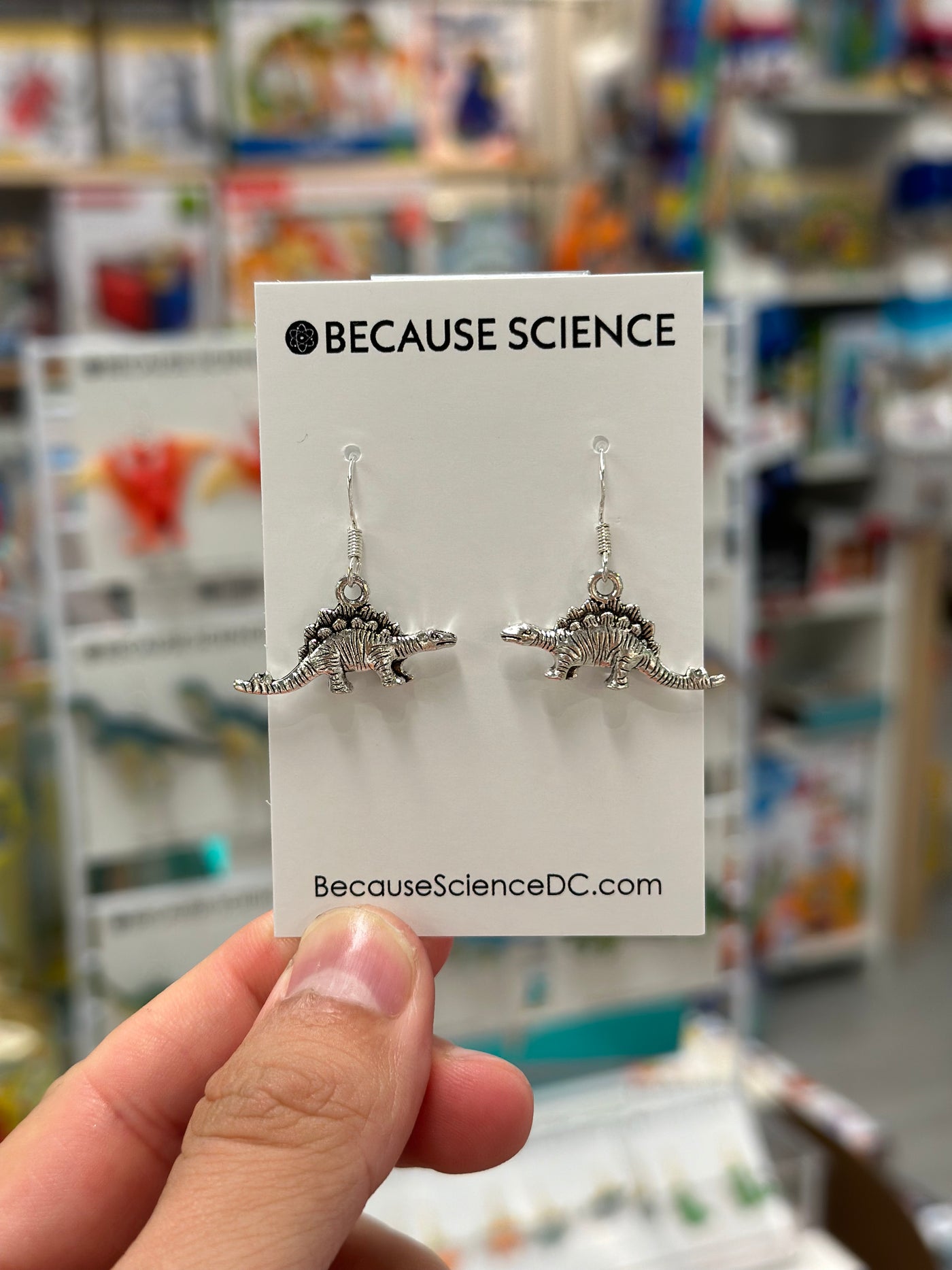 Stegosaurus Dangle Earrings