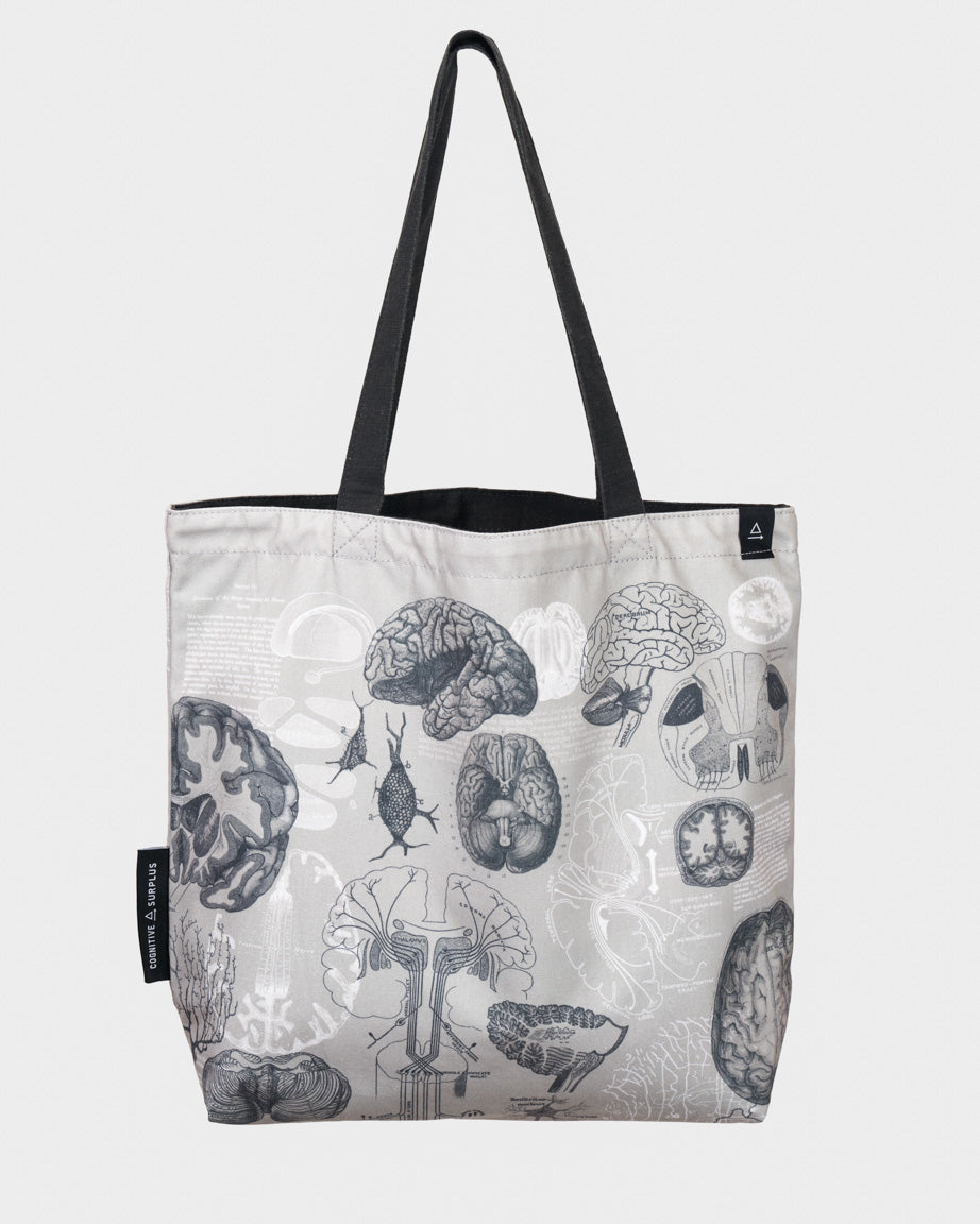 Brain Anatomy Canvas Tote Bag