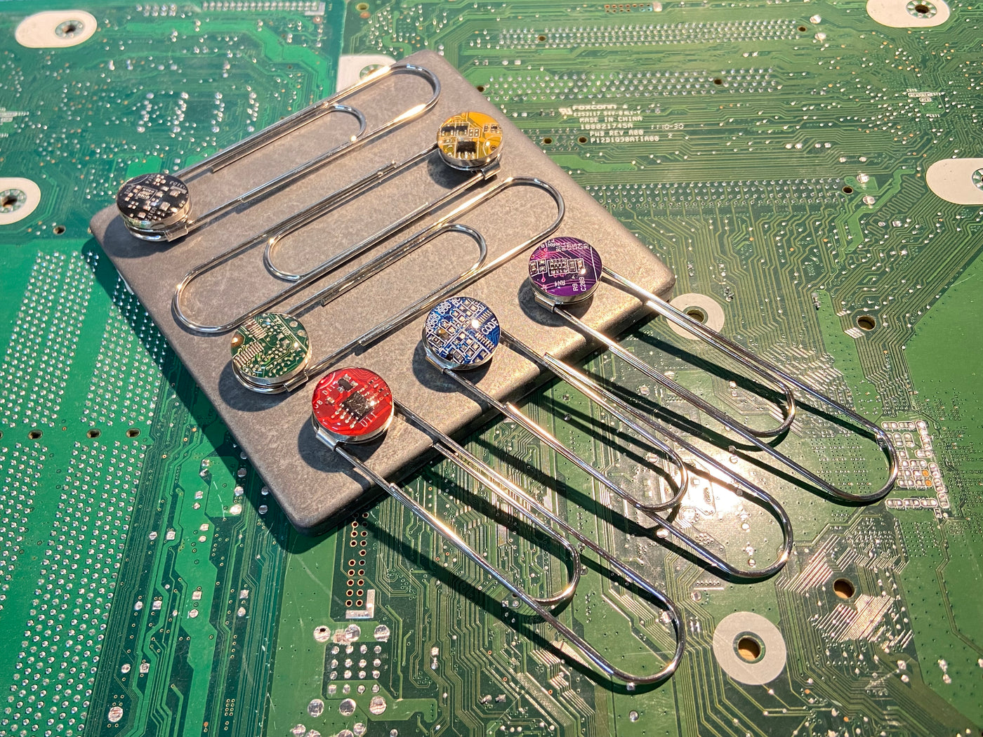 Recycled Circuit Board Bookmark - Paperclip Style