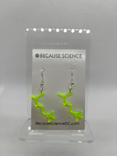Acetylcholine Neurotransmitter - Acrylic Dangle Earrings