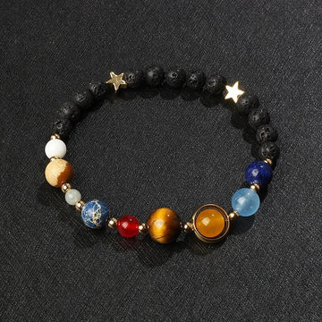 Solar System Gemstone Stretch Bracelet - medium (18 cm)