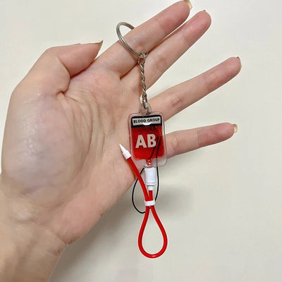 Blood Bag Keychain