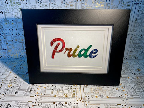 Pride Circuit Board Art - 5x7