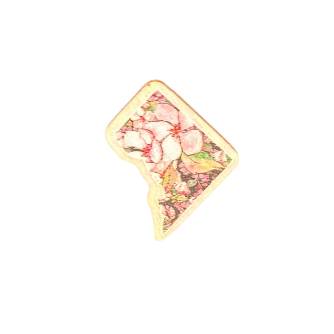 DC Cherry Blossoms - Wooden Pin