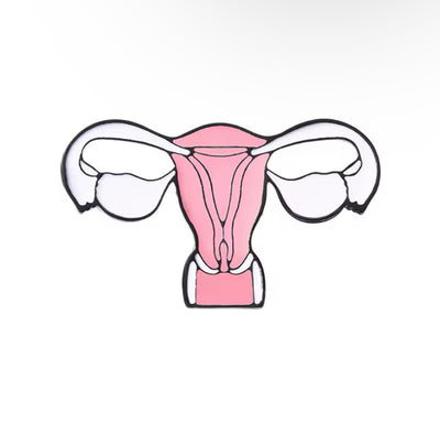 Anatomical Uterus Enamel Pin