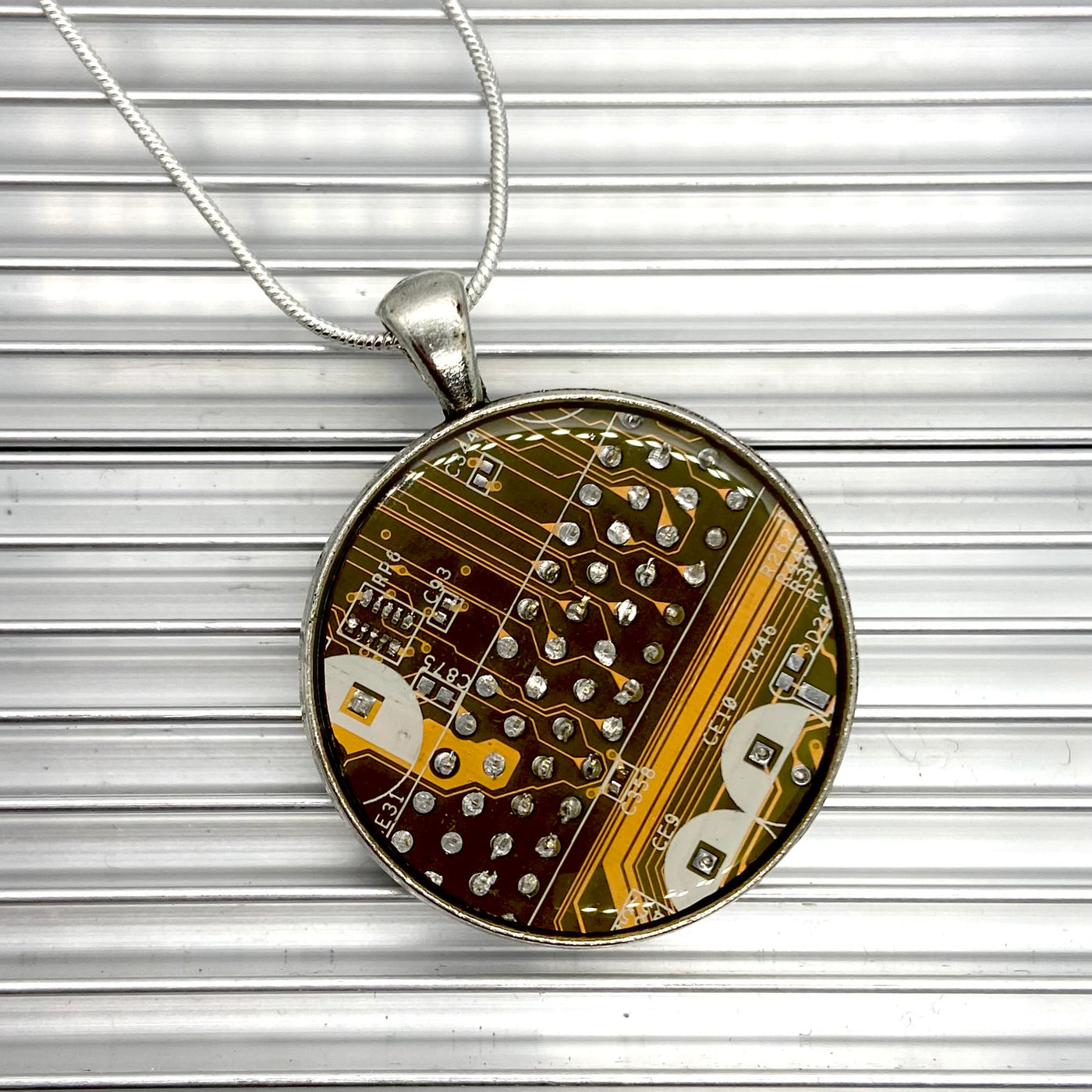 Circuit Board Necklace - Large Size
