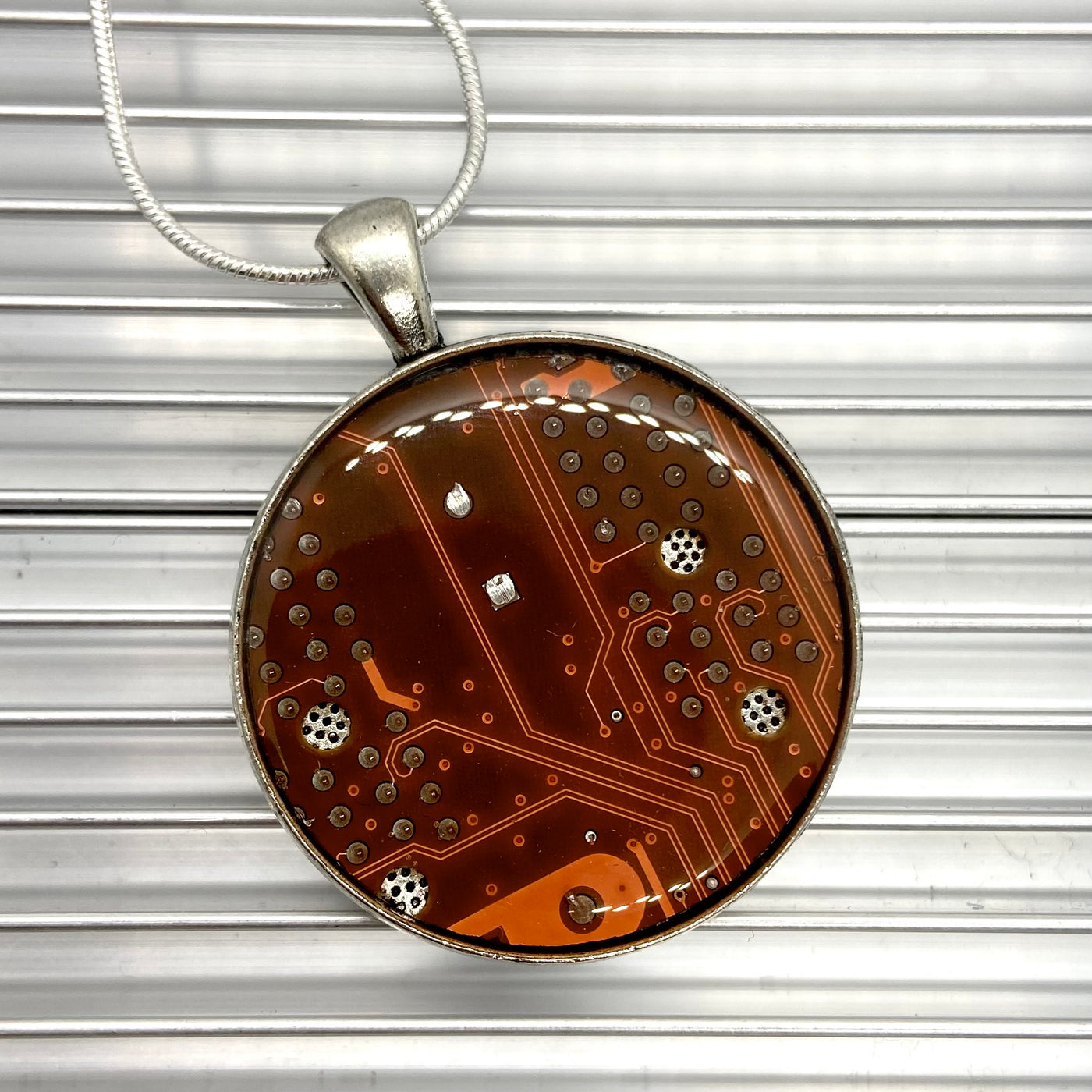 Circuit Board Necklace - Large Size