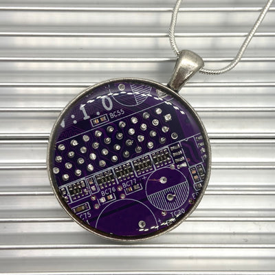 Circuit Board Necklace - Large Size