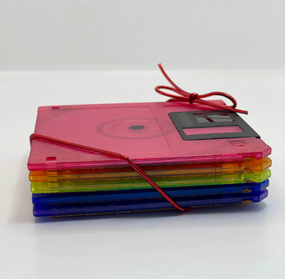 Jewel Floppy Disc Coaster Set