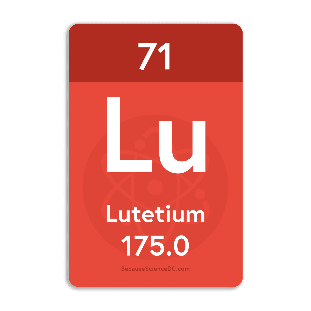 Lutetium Element - Vinyl Sticker