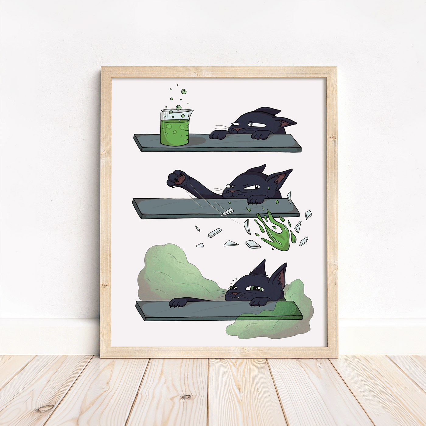 Mischievious Cat - Print 8x10