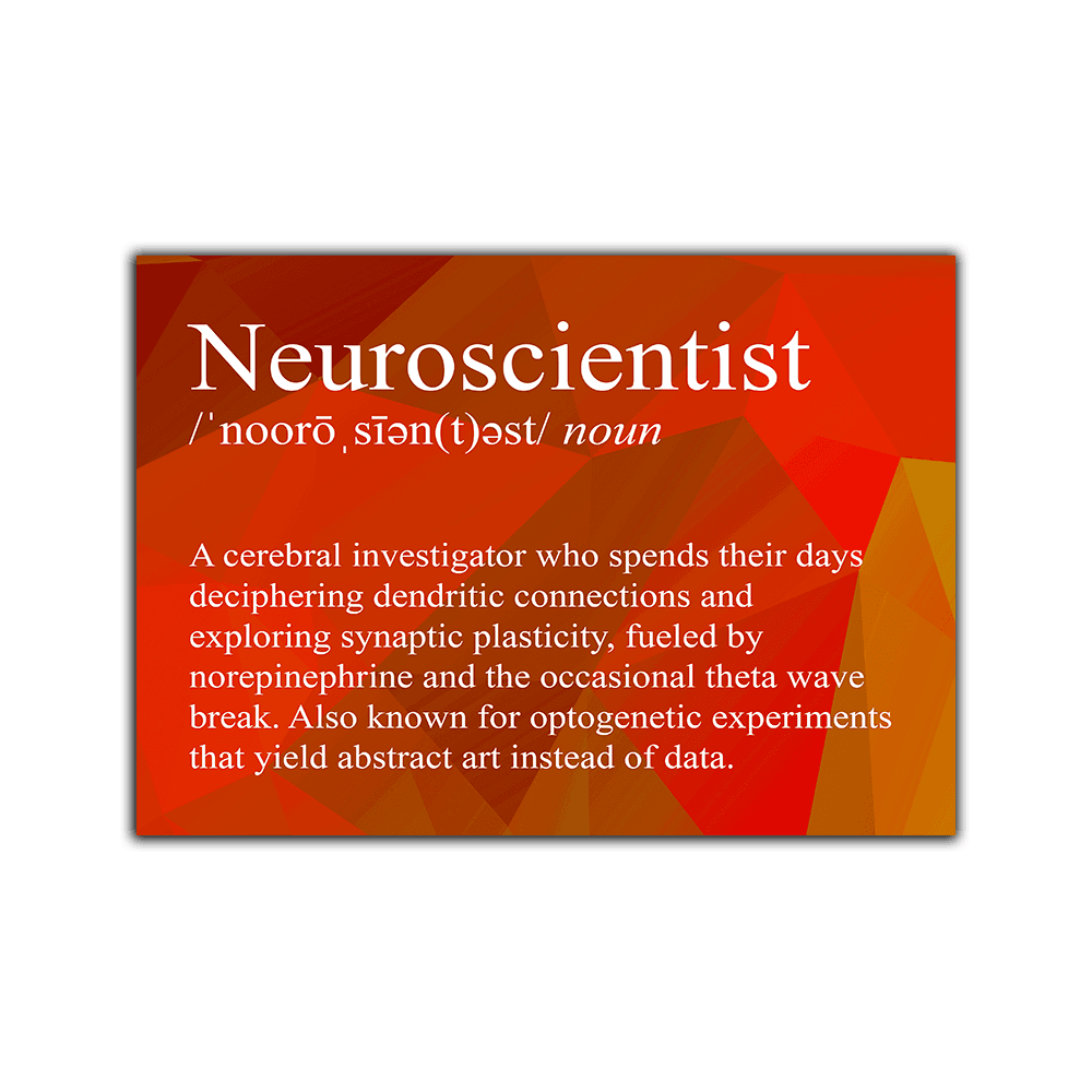 Neuroscientist Definition - Vinyl Sticker