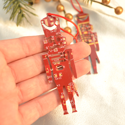 Circuit Board Nutcracker Ornament