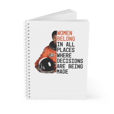 Women Belong, Mae Jemison - A5 Graph Paper Notebook