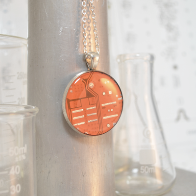 Circuit Board Necklace - Large Size