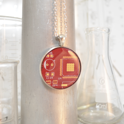 Circuit Board Necklace - Large Size