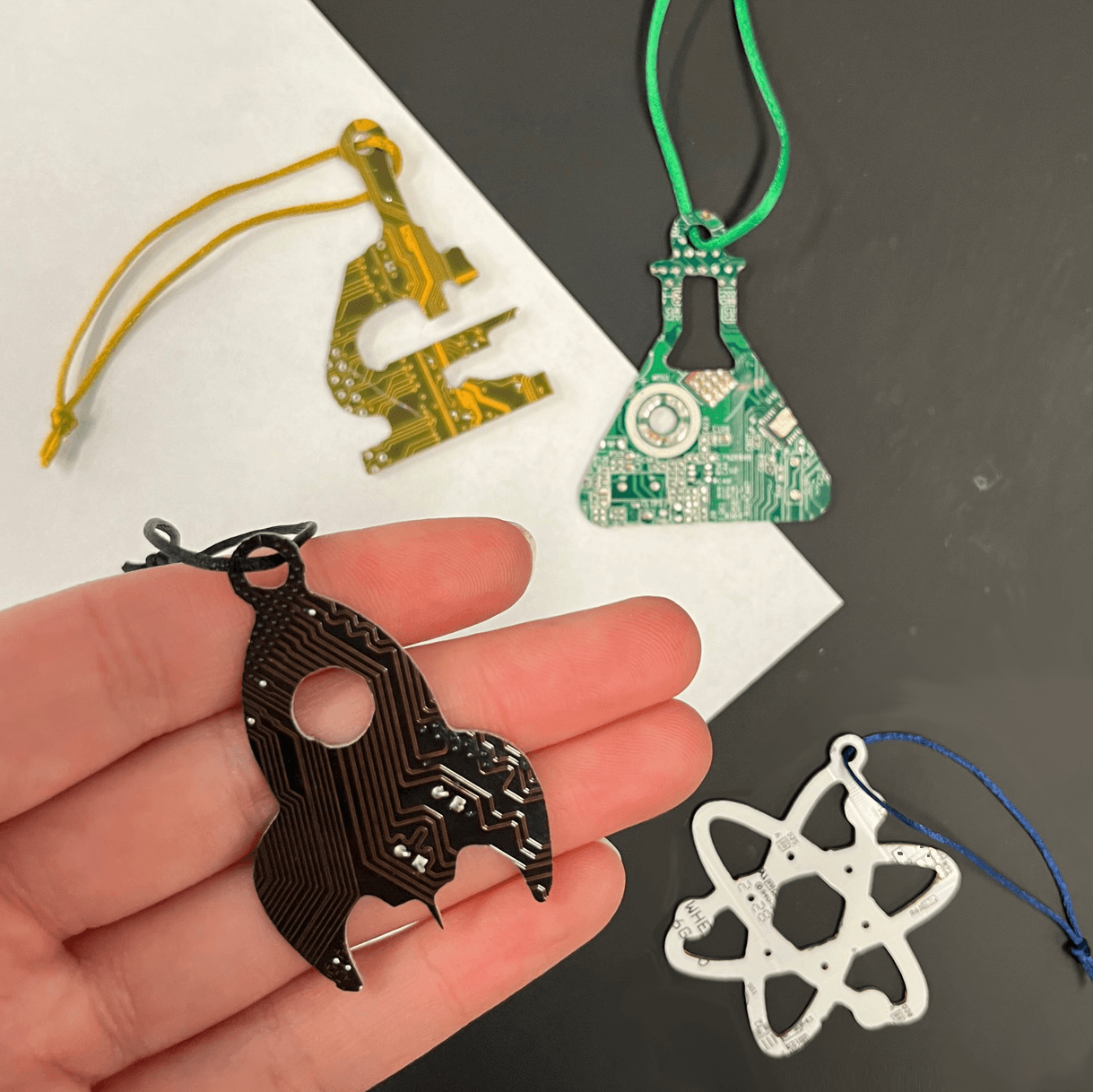 Mini Science Ornament Gift Set of 4