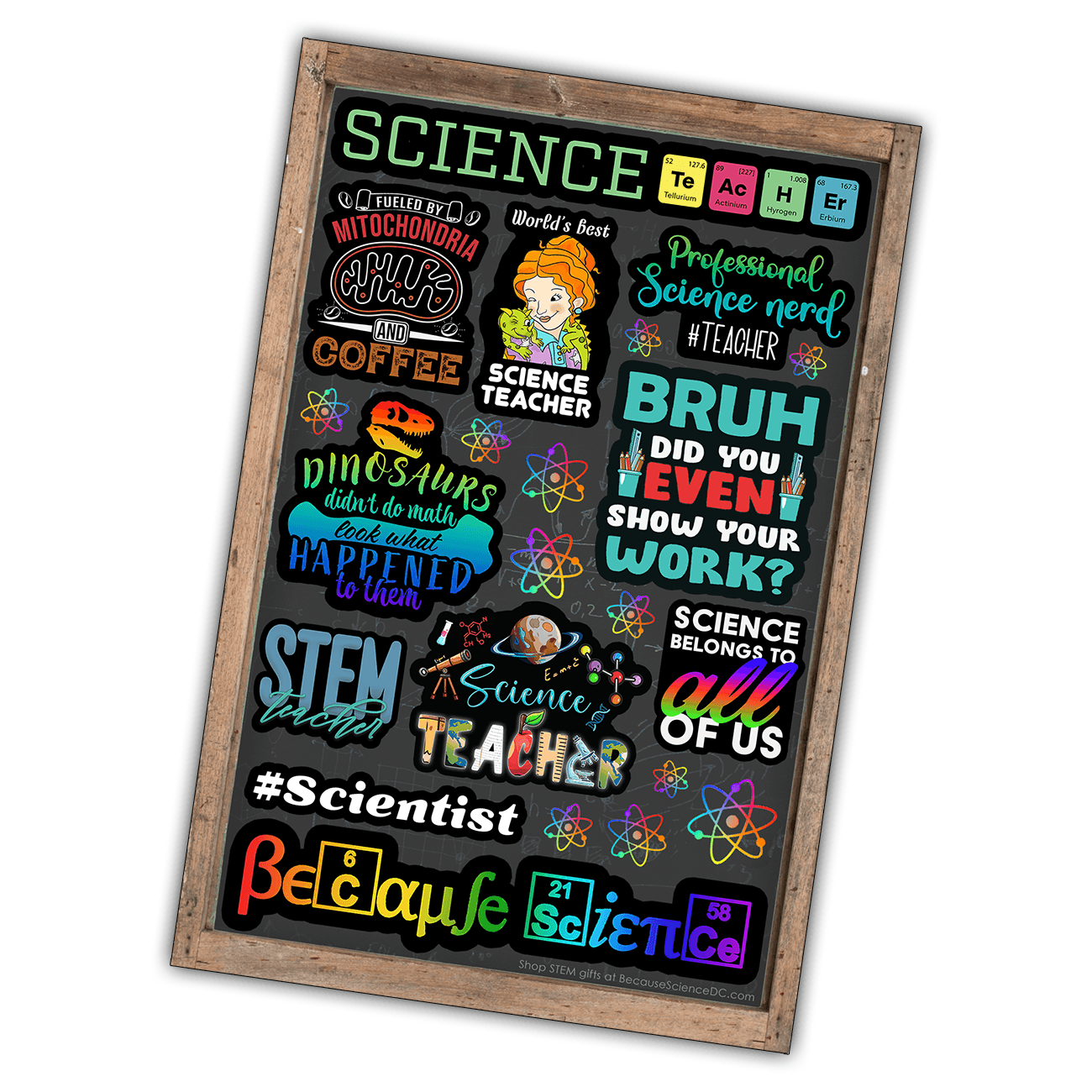 Science Teacher - 4x6 Vinyl Sticker Sheet
