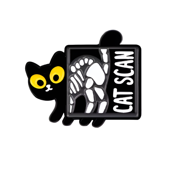 Cat Scan Enamel Pin