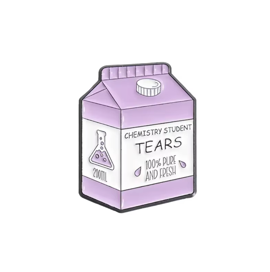Chemistry Student Tears Enamel Pin Because Science