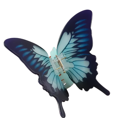 Mountain Blue Swallowtail Butterfly Hair Claw Clip