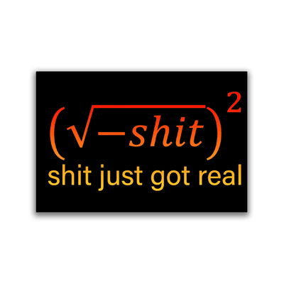 Shit Just Got Real - 2x3 Magnet