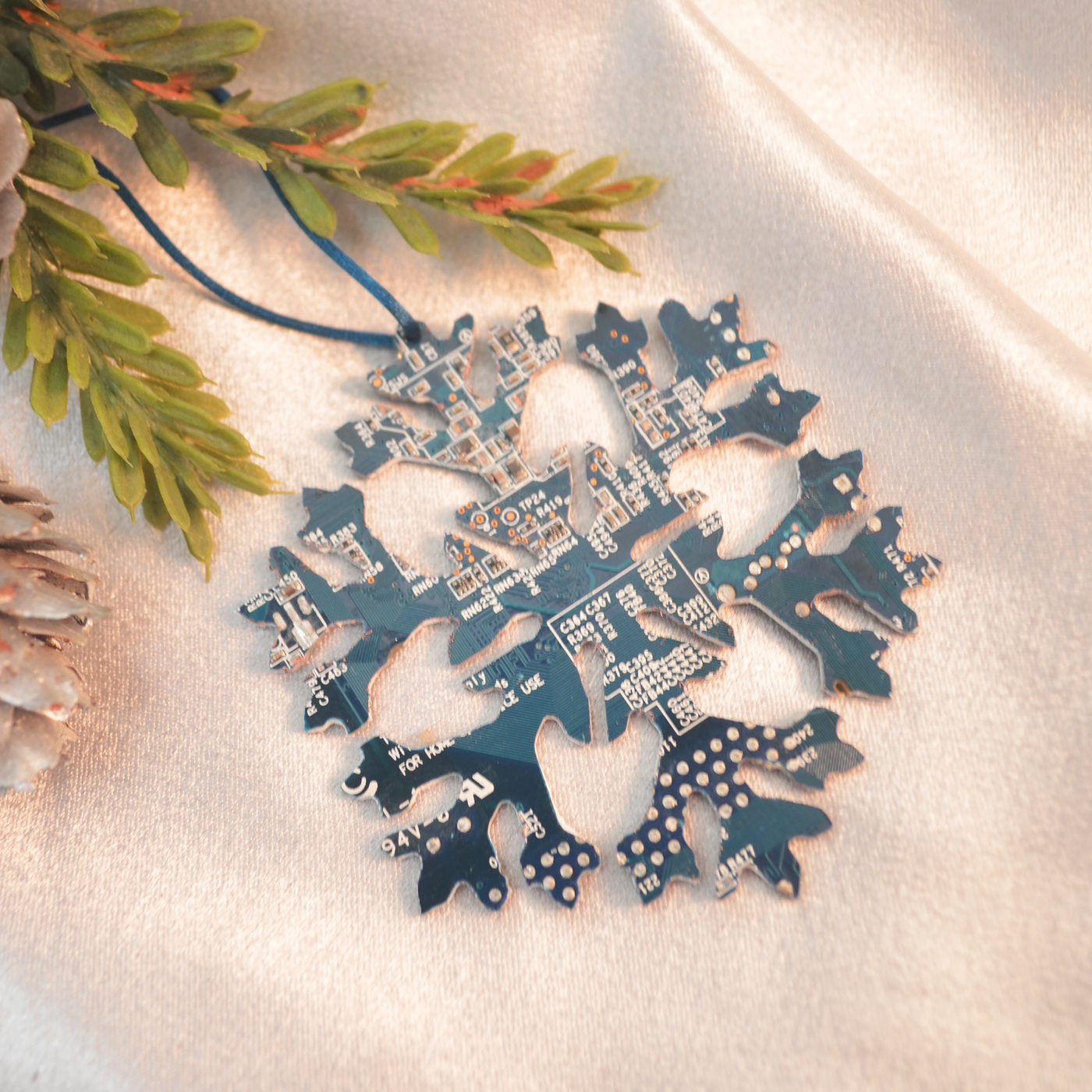 Circuit Board Snowflake Ornament