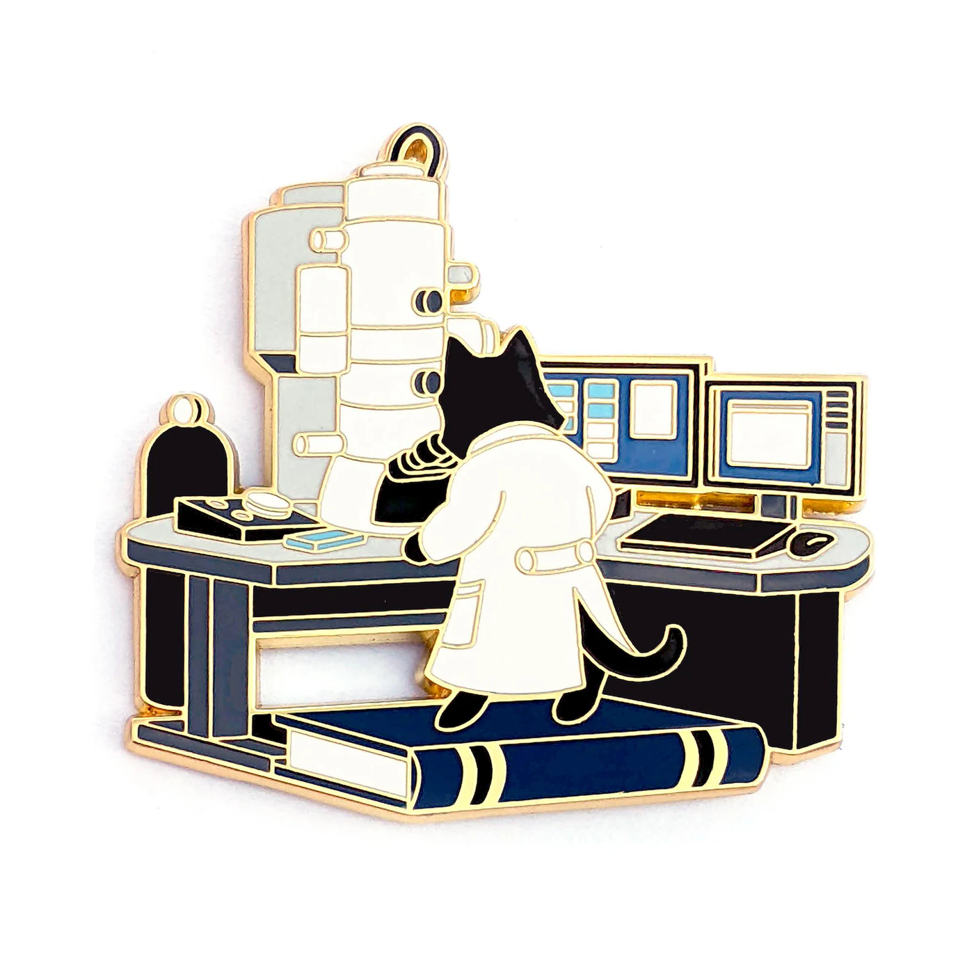 TEM Cat Enamel Pin