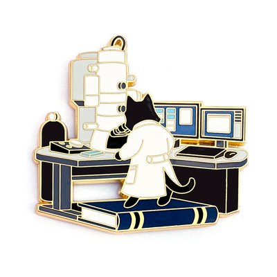 TEM Cat Enamel Pin