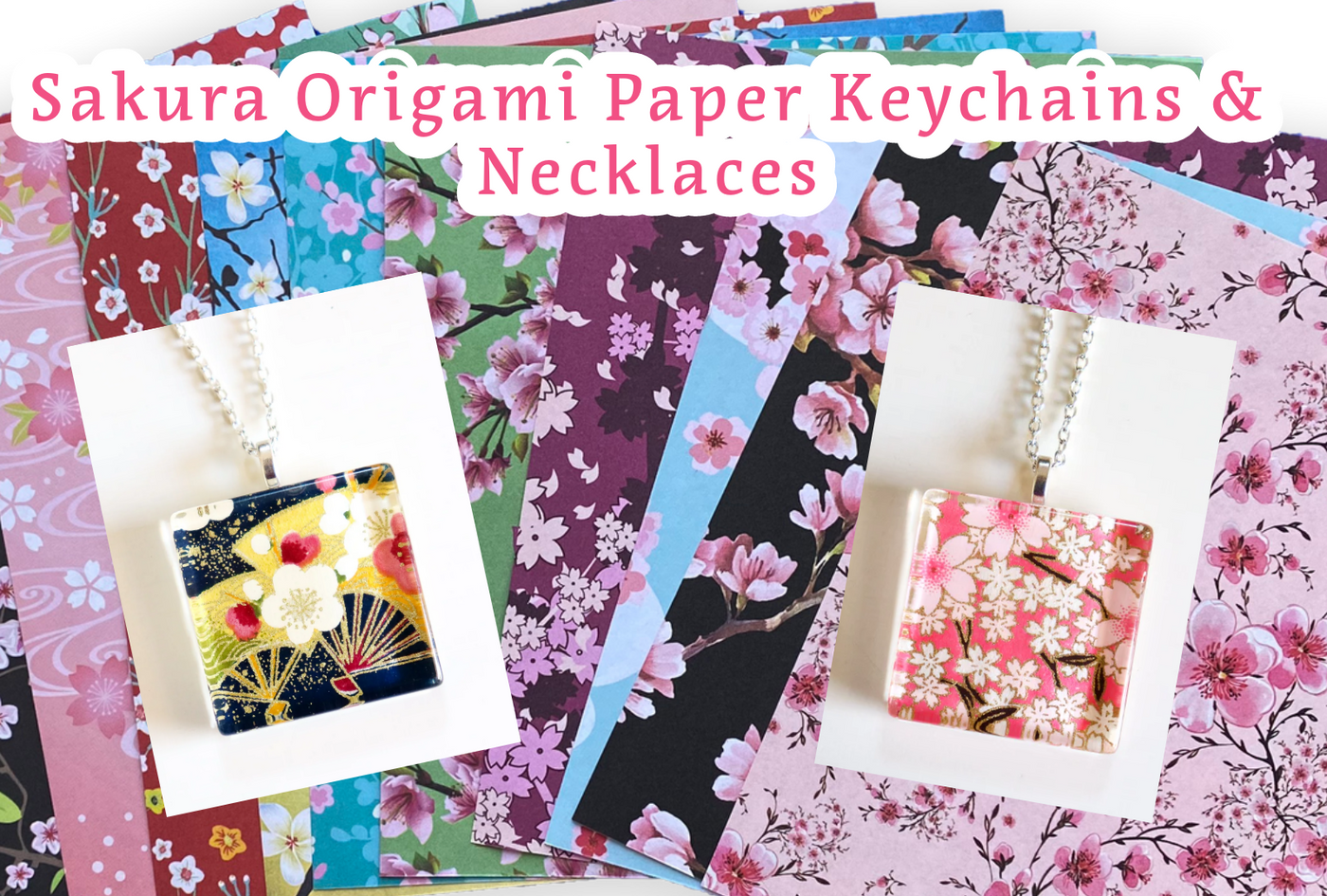 Cherry Blossom Glass Necklace & Keychain March 23, 1-3pm