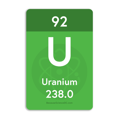 Uranium Element - Vinyl Sticker