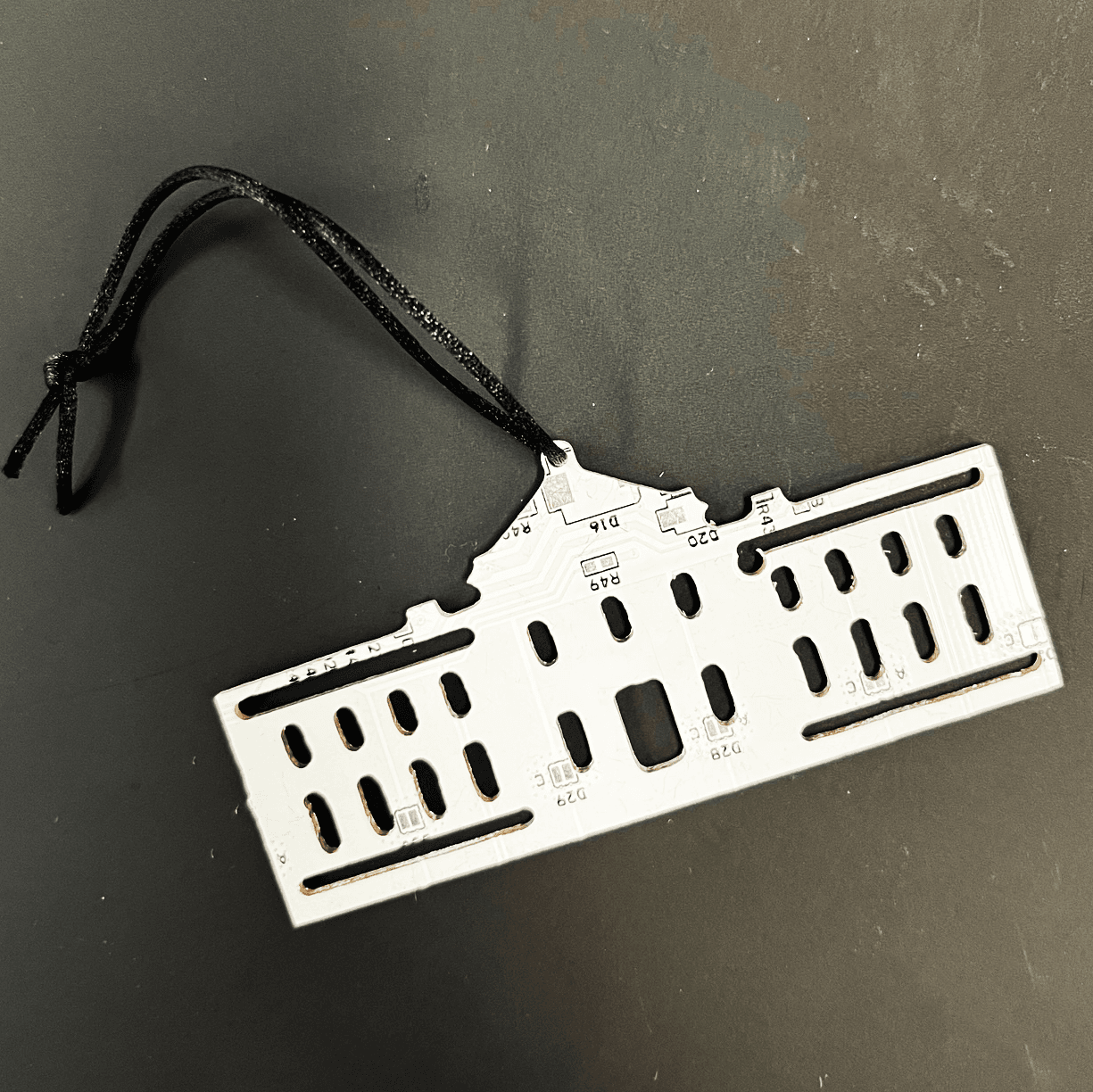 White House - Washington D.C. Circuit Board Ornament