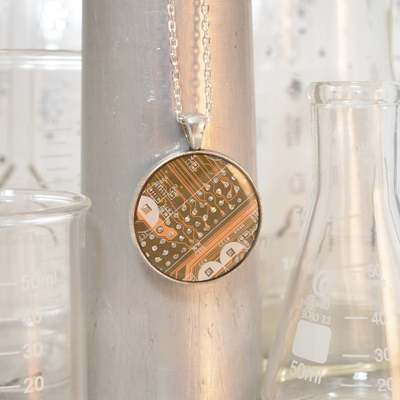 Circuit Board Necklace - Large Size