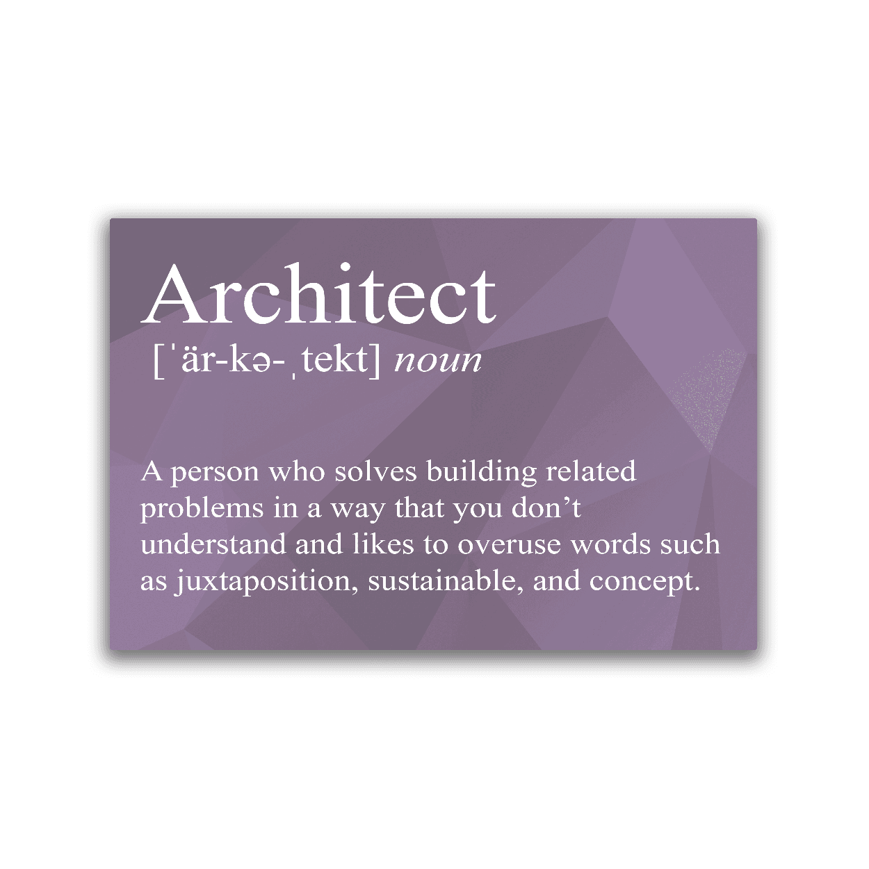 Architect Definition - 2x3 Magnet