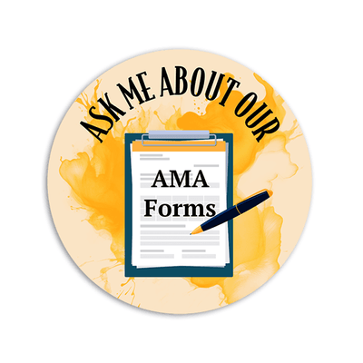 Ask Me About Out AMA Forms - Vinyl Sticker