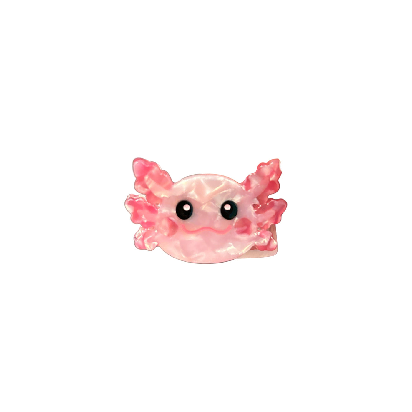 Mini Axolotl Head Hair Claw Clip