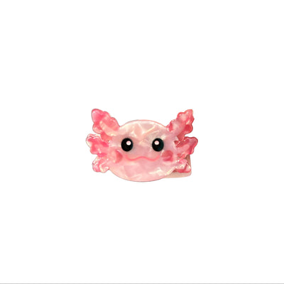 Mini Axolotl Head Hair Claw Clip