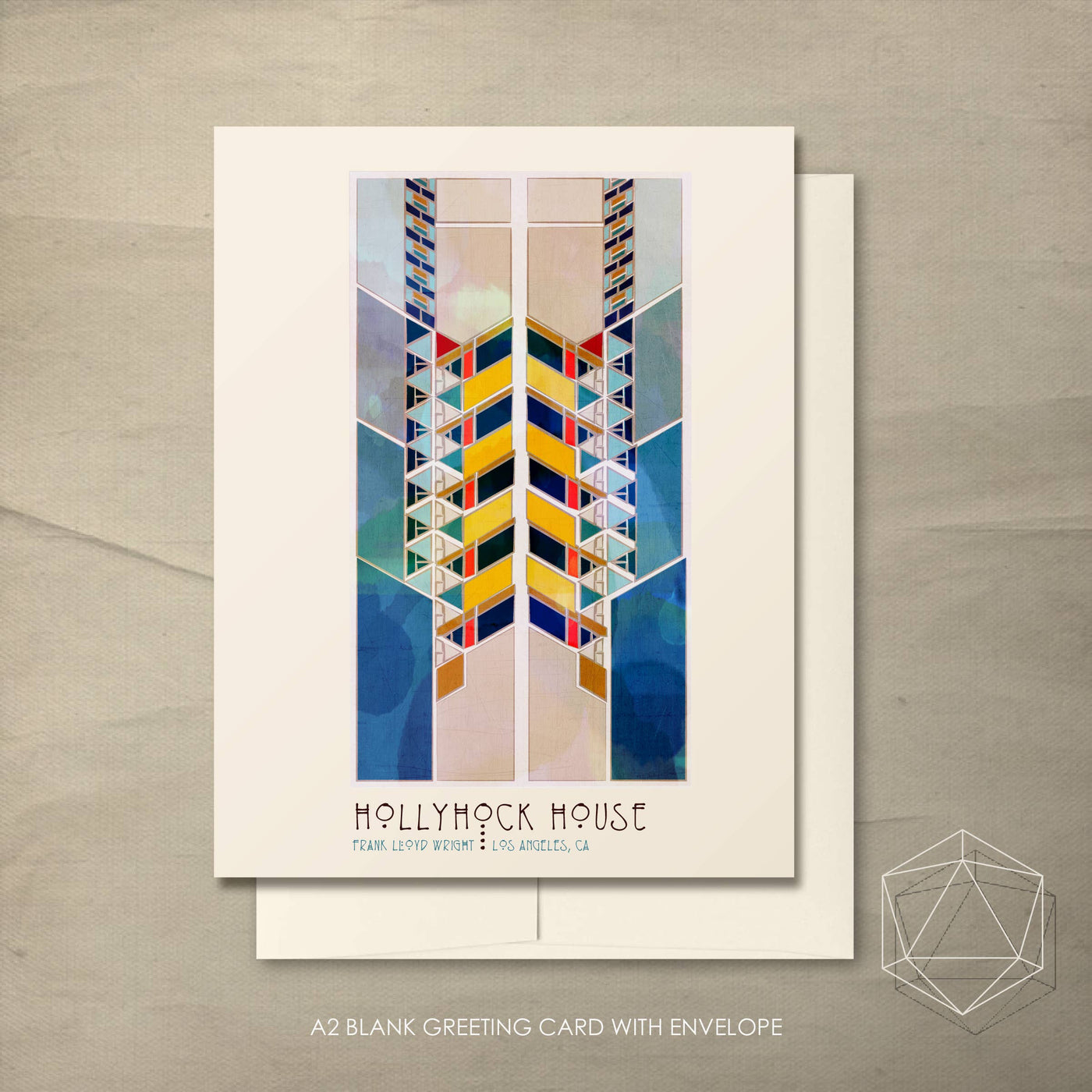 Hollyhock House A2 Blank Greeting Card