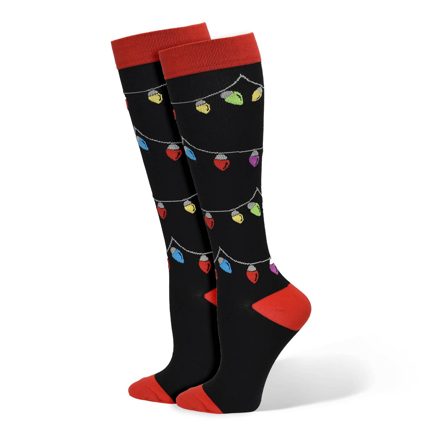 Christmas Lights Compression   Socks