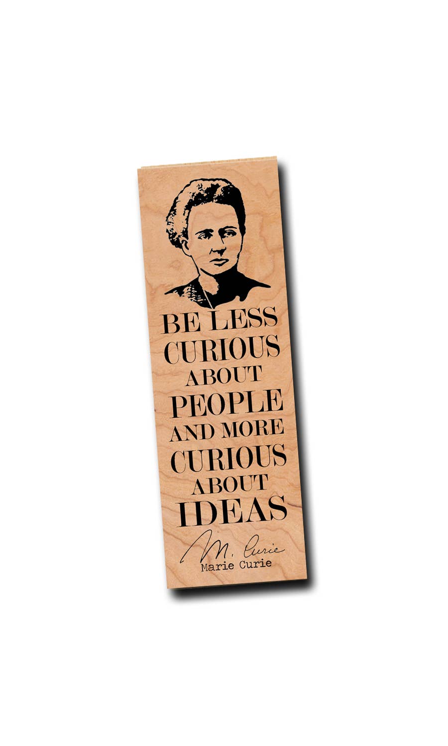 Marie Curie "Curious about ideas" Bookmark