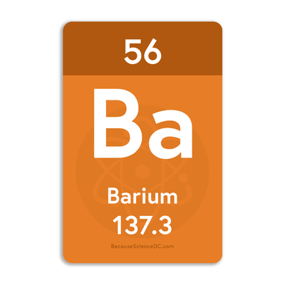 Barium Element - Vinyl Sticker