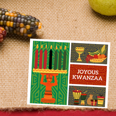 Joyous Kwanzaa Greeting Card