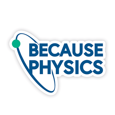 Because Physics - Vinyl Sticker