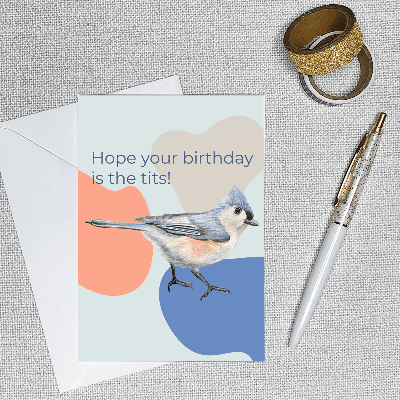 Birthday Tits - Greeting Card