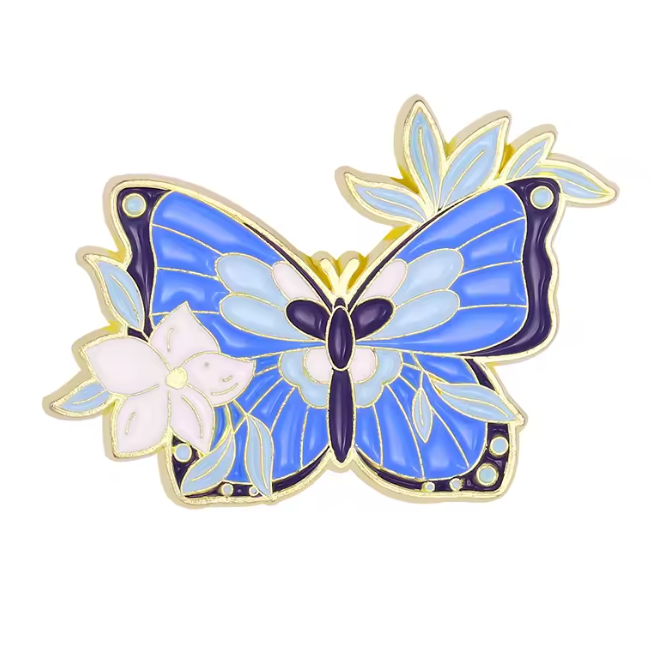 Blue Butterfly Enamel Pin